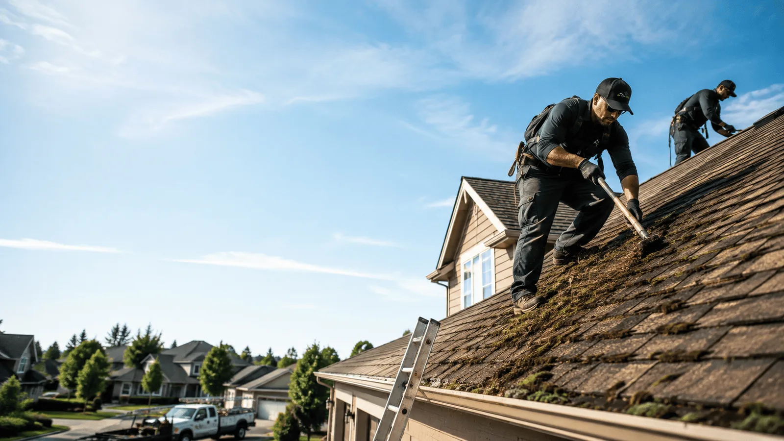Roof Moss Removal in Lansing, IL near me
